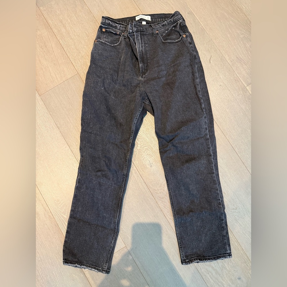 Abercrombie & Fitch High-Rise Black Wash Jeans